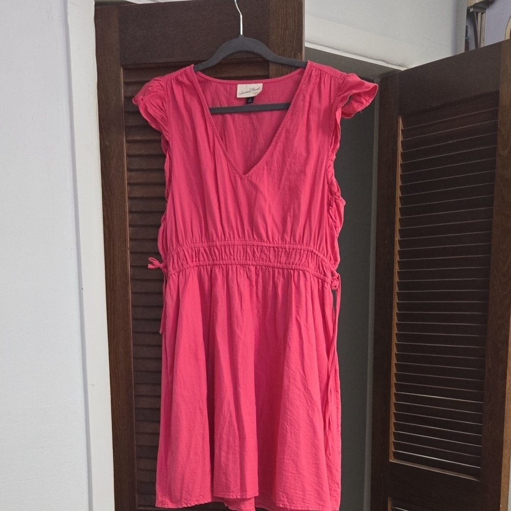 Universal Thread Pink Wrap Tie Front Mini Dress